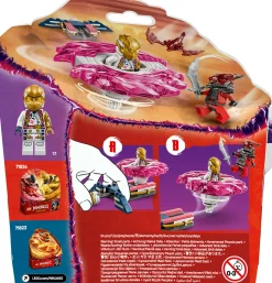 LEGO NINJAGO 71824 spinner del drago spinjitzu di sora – trottola giocattolo con 2 minifigure e armi, giochi per bambini 6+><noscript><img width=