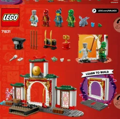 LEGO NINJAGO 71831 tempio dello spinjitzu ninja – set giocattolo con 4 minifigure, drago, armi e accessori, giochi bambini 4+><noscript><img width=