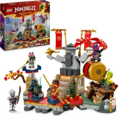 Lego ninjago 71818 torneo: arena di battaglia, giochi per bambini 7+ anni con 6 minifigure e tempio con funzioni da costruire> Mattoncini