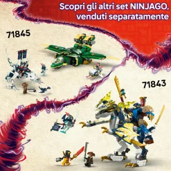 Lego ninjago 71844 veicolo combattimento ninja: 2 moto, aereo, 6 minifigure 8+><noscript><img width=