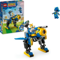 Lego sonic 77002 cyclone vs. metal sonic, giochi d’azione per bambini 8+ con mech robot giocattolo trasformabile e personaggio> Mattoncini