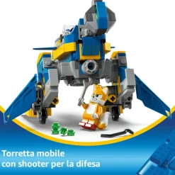Lego sonic 77002 cyclone vs. metal sonic, giochi d’azione per bambini 8+ con mech robot giocattolo trasformabile e personaggio><noscript><img width=