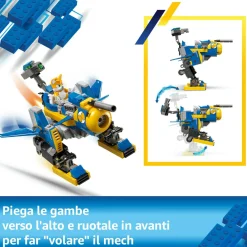 Lego sonic 77002 cyclone vs. metal sonic, giochi d’azione per bambini 8+ con mech robot giocattolo trasformabile e personaggio><noscript><img width=