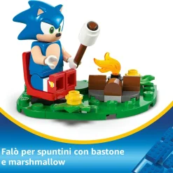 Lego sonic 77001 duello al falò di sonic, giochi per bambini e bambine 7+ con personaggi del videogioco, idea regalo per gamer><noscript><img width=