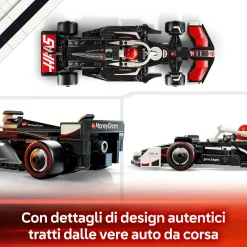 LEGO SPEED CHAMPIONS 77250 auto da corsa moneygram haas f1 team vf-24 macchina giocattolo con minifigure per bambini 10+><noscript><img width=