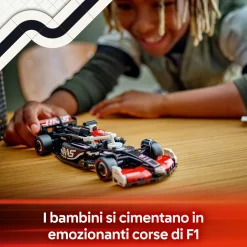 LEGO SPEED CHAMPIONS 77250 auto da corsa moneygram haas f1 team vf-24 macchina giocattolo con minifigure per bambini 10+><noscript><img width=