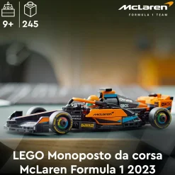 Lego speed champions 76919 monoposto da corsa mclaren formula 1 2023, macchina giocattolo f1 per bambini 9+, auto da costruire><noscript><img width=