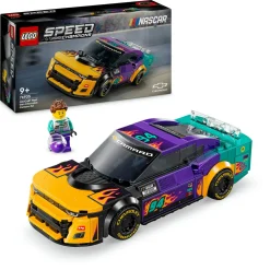 Lego speed champions 76935 nascar next gen chevrolet camaro zl1, modello di auto da costruire, macchina giocattolo bambini 9+> Mattoncini