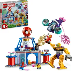 SPIDEY Lego e i suoi fantastici amici 10794 quartier generale di team , giochi bambini 4+ con mech, veicolo e supereroi> Mattoncini