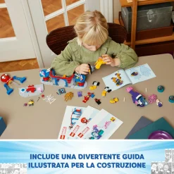 SPIDEY Lego e i suoi fantastici amici 10794 quartier generale di team , giochi bambini 4+ con mech, veicolo e supereroi> Mattoncini