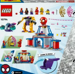SPIDEY Lego e i suoi fantastici amici 10794 quartier generale di team , giochi bambini 4+ con mech, veicolo e supereroi><noscript><img width=