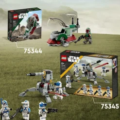 LEGO® Star Wars™ Lego star wars 75345 battle pack clone troopers legione 501, modellino da costruire con cannone giocattolo av-7 e 4 personaggi><noscript><img width=