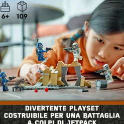 Lego star wars 75373 battle pack agguato su mandalore, gioco d’avventura per bambini 6+ con 4 personaggi con armi e jetpack><noscript><img width=