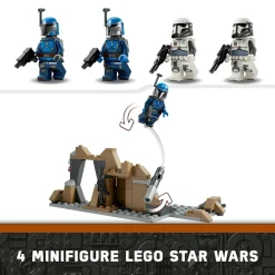 Lego star wars 75373 battle pack agguato su mandalore, gioco d’avventura per bambini 6+ con 4 personaggi con armi e jetpack><noscript><img width=