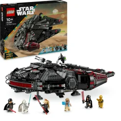 Lego star wars 75389 dark falcon, astronave giocattolo da costruire, versione oscura del millennium falcon, giochi bambini 10+> Mattoncini