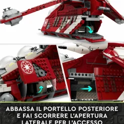 Lego star wars 75354 gunship della guardia di coruscant, set da le guerre dei cloni con veicolo giocattolo e 5 minifigure><noscript><img width=