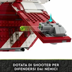 Lego star wars 75354 gunship della guardia di coruscant, set da le guerre dei cloni con veicolo giocattolo e 5 minifigure><noscript><img width=