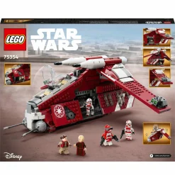 Lego star wars 75354 gunship della guardia di coruscant, set da le guerre dei cloni con veicolo giocattolo e 5 minifigure><noscript><img width=