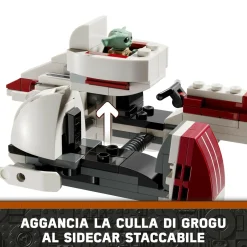 Lego star wars 75378 la fuga del barc speeder, giocattolo dal film the mandalorian, giochi per bambini 8+ con grogu (baby yoda)><noscript><img width=