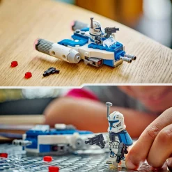 Lego star wars 75391 microfighter y-wing di captain rex, astronave giocattolo da collezione, giochi bambini 6+, piccolo regalo> Mattoncini
