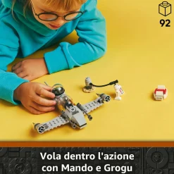LEGO® Star Wars™ Lego star wars 75410 n-1 starfighter di mando e grogu con 3 personaggi, astronave giocattolo da costruire per bambini 4+> Mattoncini
