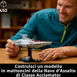 LEGO® Star Wars™ Lego star wars 75404 nave d’assalto classe acclamator, astronave da collezione con supporto, regalo per adulti, uomo e donna> Costruzioni Per Adulti|Mattoncini