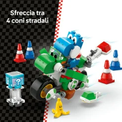 LEGO® Super Mario™ Lego super mario 72031 mario kart : moto yoshi, giocattolo interattivo, giochi per bambini 7+, regalo nintendo da collezione><noscript><img width=