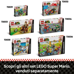 LEGO® Super Mario™ Lego super mario 72031 mario kart : moto yoshi, giocattolo interattivo, giochi per bambini 7+, regalo nintendo da collezione><noscript><img width=