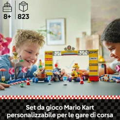 LEGO® Super Mario™ Lego super mario 72036 mario kart: pack baby peach e gran premio, veicoli e pista giocattolo da costruire, giochi bambini 8+> Mattoncini