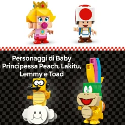 LEGO® Super Mario™ Lego super mario 72036 mario kart: pack baby peach e gran premio, veicoli e pista giocattolo da costruire, giochi bambini 8+><noscript><img width=