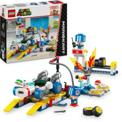 LEGO® Super Mario™ Lego super mario 72035 mario kart : officina di toad, garage giocattolo con macchina e 2 personaggi, giochi per bambini 8+> Mattoncini