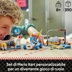 LEGO® Super Mario™ Lego super mario 72035 mario kart : officina di toad, garage giocattolo con macchina e 2 personaggi, giochi per bambini 8+> Mattoncini