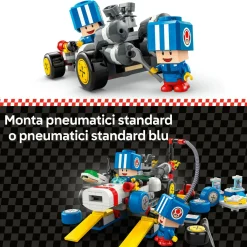 LEGO® Super Mario™ Lego super mario 72035 mario kart : officina di toad, garage giocattolo con macchina e 2 personaggi, giochi per bambini 8+><noscript><img width=