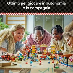 LEGO® Super Mario™ Lego super mario 72035 mario kart : officina di toad, garage giocattolo con macchina e 2 personaggi, giochi per bambini 8+><noscript><img width=