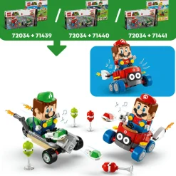 LEGO® Super Mario™ Lego super mario 72034 mario kart : baby mario vs baby luigi, 2 auto da corsa da costruire con personaggi, giochi bambini 8+><noscript><img width=