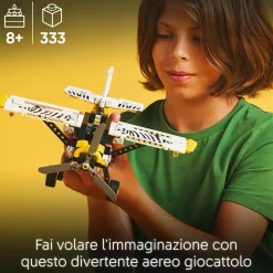 LEGO TECHNIC 42198 aereo bush, aeroplano giocattolo da costruire, giochi per bambini 8+, modellino di veicolo con funzioni> Mattoncini
