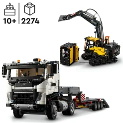 Lego technic 42175 autocarro volvo fmx ed escavatore elettrico ec230, veicoli giocattolo da costruire, regalo per bambini 10+> Mattoncini
