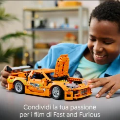 LEGO TECHNIC 42204 fast and furious toyota supra mk4, macchina giocattolo, motore 6 cilindri e portiere apribili per bambini9+><noscript><img width=