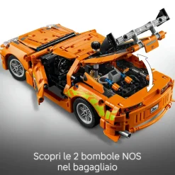 LEGO TECHNIC 42204 fast and furious toyota supra mk4, macchina giocattolo, motore 6 cilindri e portiere apribili per bambini9+><noscript><img width=