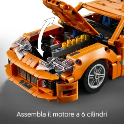 LEGO TECHNIC 42204 fast and furious toyota supra mk4, macchina giocattolo, motore 6 cilindri e portiere apribili per bambini9+><noscript><img width=