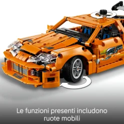 LEGO TECHNIC 42204 fast and furious toyota supra mk4, macchina giocattolo, motore 6 cilindri e portiere apribili per bambini9+><noscript><img width=