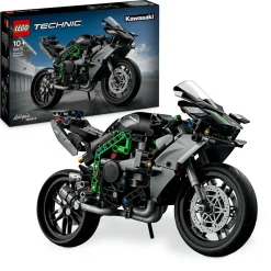 Lego technic 42170 motocicletta kawasaki ninja h2r, giochi per bambini 10+, modellino di moto giocattolo in scala da costruire> Costruzioni Per Adulti|Mattoncini