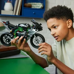 Lego technic 42170 motocicletta kawasaki ninja h2r, giochi per bambini 10+, modellino di moto giocattolo in scala da costruire><noscript><img width=