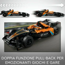 Lego technic 42169 neom mclaren formula e race car, macchina giocattolo per bambini 9+, modellino di auto f1 da costruire> Costruzioni Per Adulti|Mattoncini