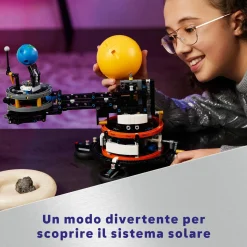 Lego technic 42179 pianeta terra e luna in orbita, giochi spaziali per bambini 10+, sistema solare da costruire con rotazione><noscript><img width=
