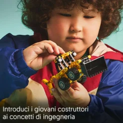 LEGO TECHNIC scavatrice a cucchiaia rovescia, giochi per bambini 7+, veicolo con escavatore posteriore, pala e stabilizzatori><noscript><img width=