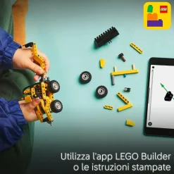 LEGO TECHNIC scavatrice a cucchiaia rovescia, giochi per bambini 7+, veicolo con escavatore posteriore, pala e stabilizzatori><noscript><img width=