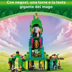 Lego wicked 75684 benvenuti nella città di smeraldo, gioco da collezione per bambini 9+ con torre giocattolo e 5 personaggi><noscript><img width=