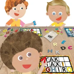 HEADU Lettere e parole montessori. tombola tattile per imparare a leggere e scrivere. montessori. 3-6 anni><noscript><img width=