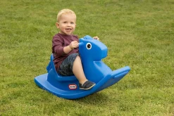 LITTLE TIKES cavallo a dondolo blu><noscript><img width=